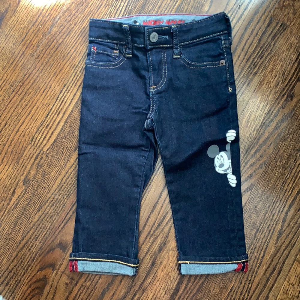 NWOT Disney Mickey Mouse denim jeans 18-24m